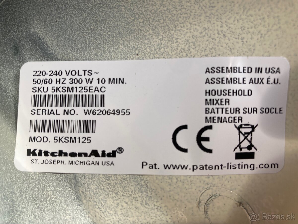 Kuchynsky robot Kitchen Aid Artisan 125 - 2