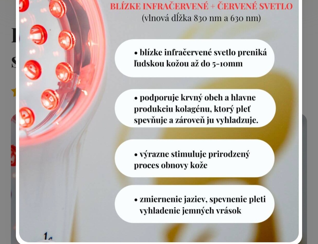 LED kozmeticky pristroj so svetelnou terapiou - 2