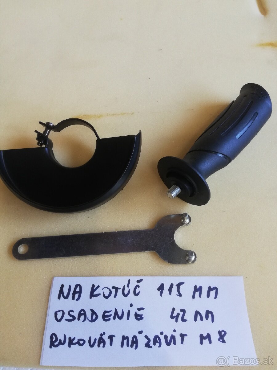 Uhlova bruska, rukovät, kluč,matica - 2