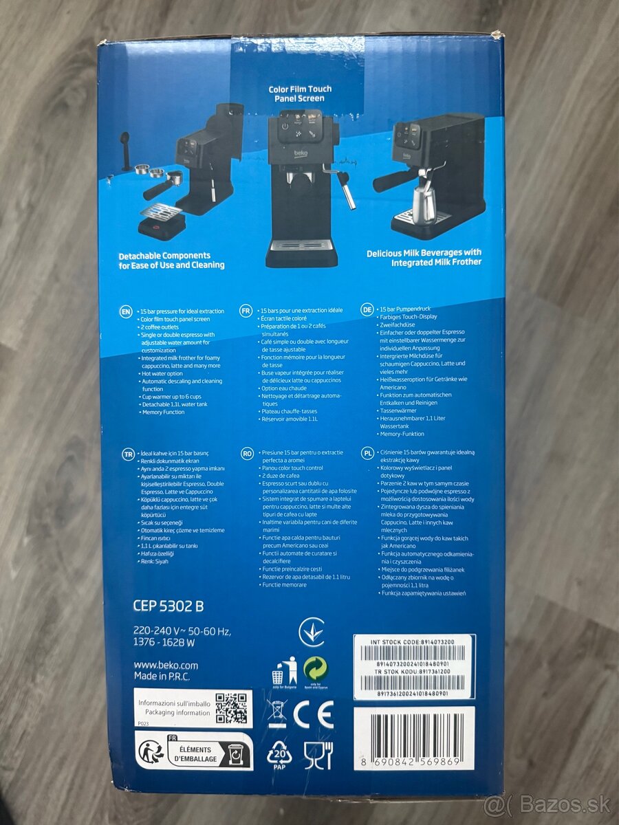 Pákový kávovar beko - 2