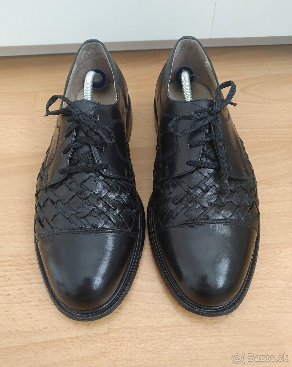 Pánske čierne elegantné topánky - 2