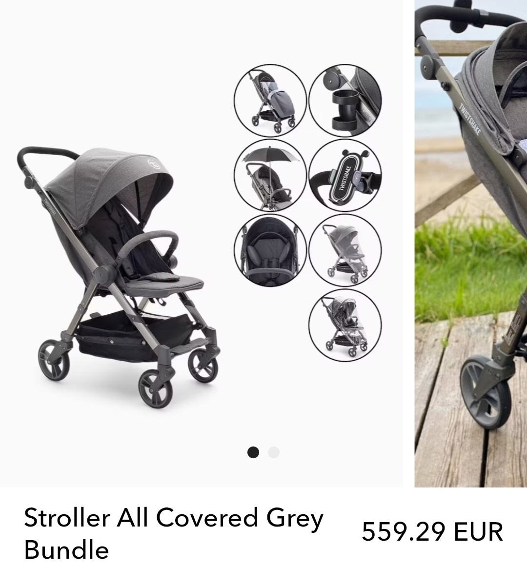 Nový Twistshake Tour All covered grey - 2