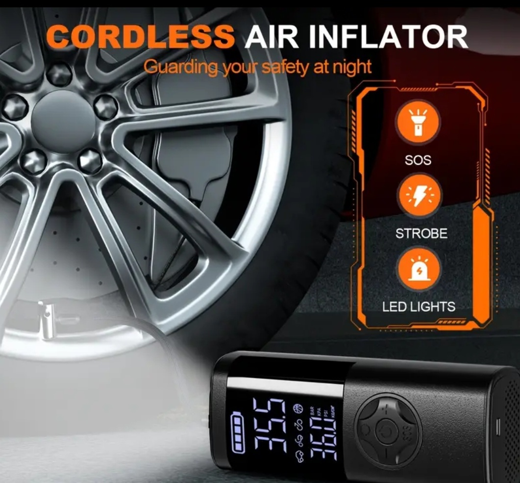 Auto kompresor nabíjací výkonný 150psi (10.34 bar) - 2