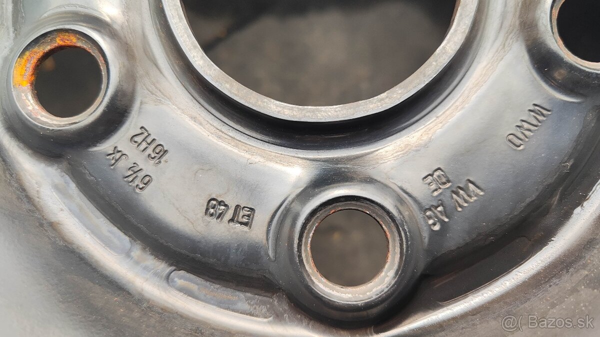 5x112 R16 Vw plechové disky - sada - 2