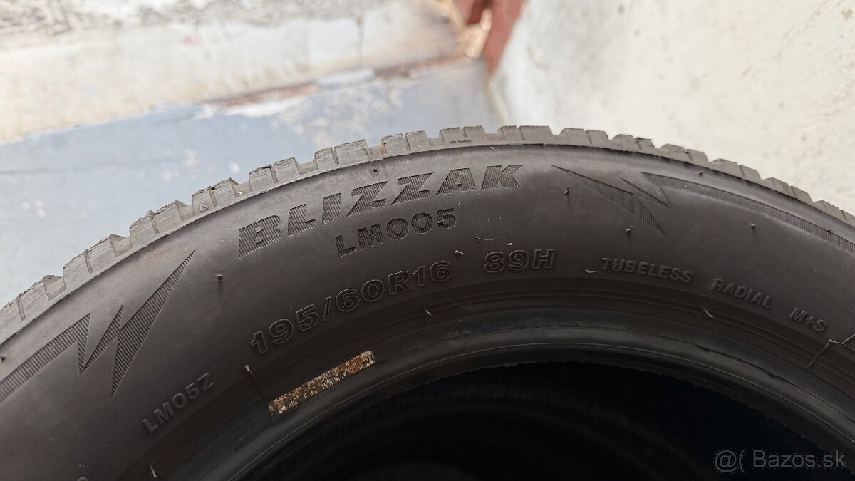 195/60 r16 zimné pneumatiky - 2