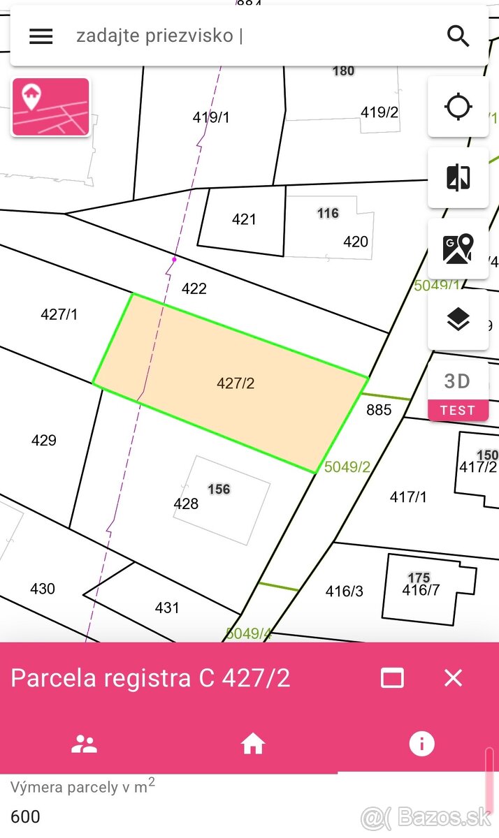 Pozemok v obci Zlaté - 2