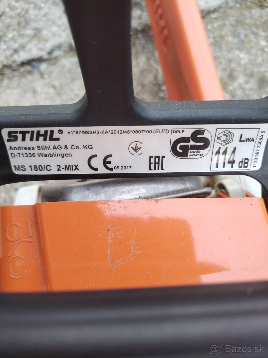 Predám motorovú pílu Stihl MS180/C - 2