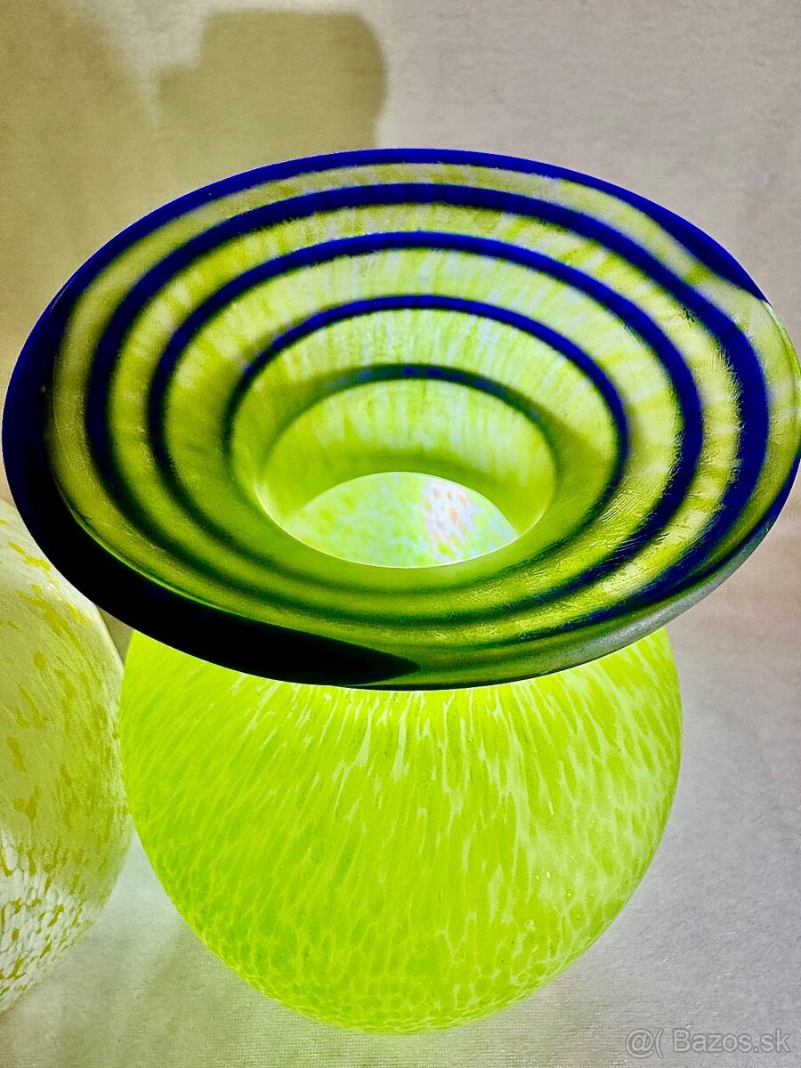 Vazy Murano brokové sklo 2 kusy - 2