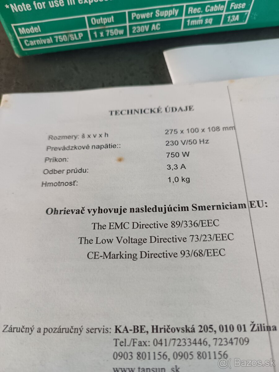 Predám infra žiariče. - 2