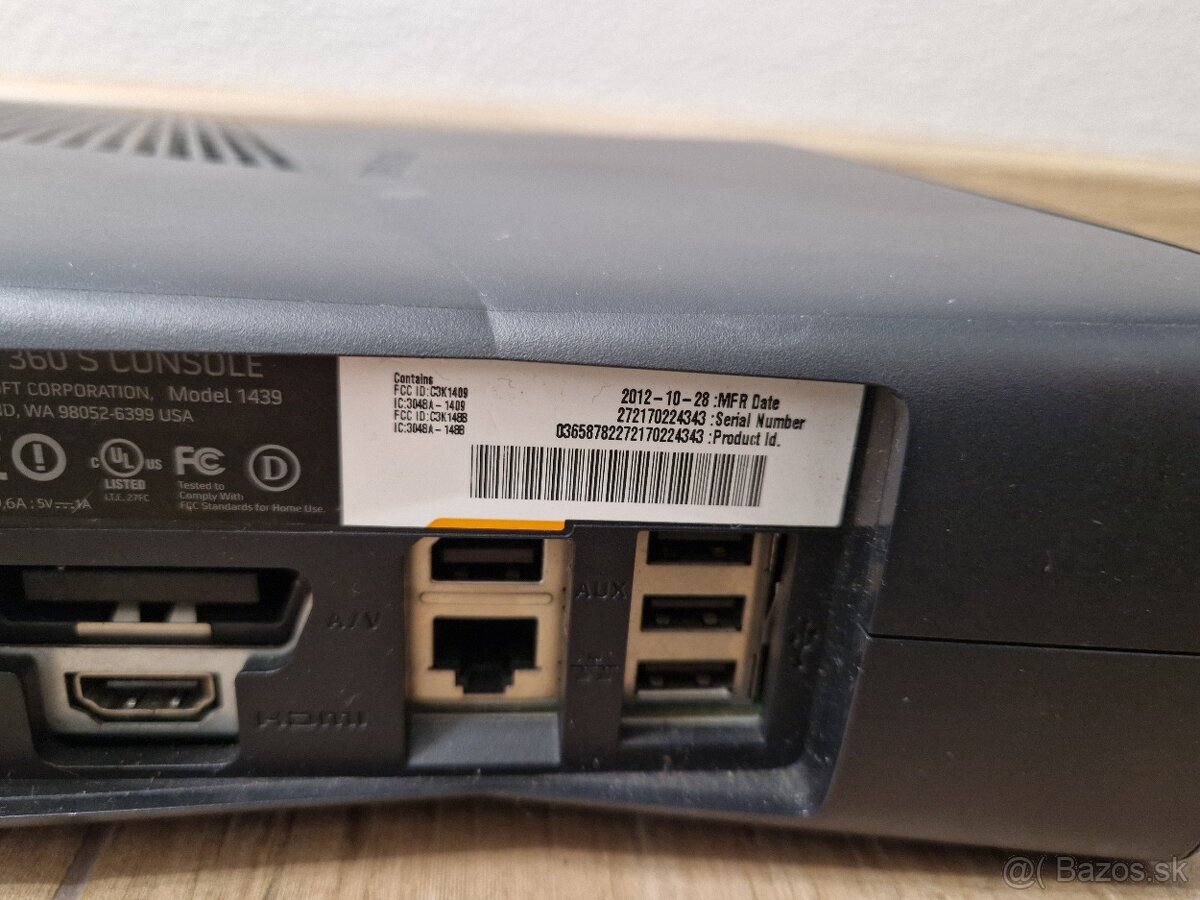 XBOX 360 SLIM herná konzola na náhradné diely - 2