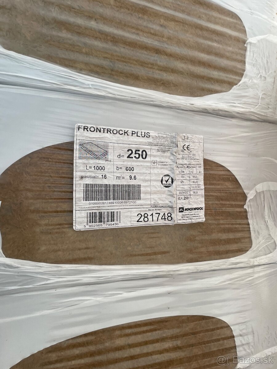 Izolácia tepelná Rockwool FRONTROCK PLUS 250 mm - 2