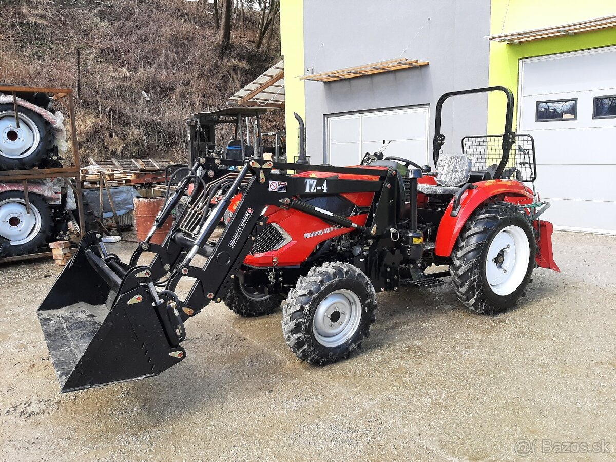 Predám malotraktor 40hp 4x4 + čelny nakladač - 2