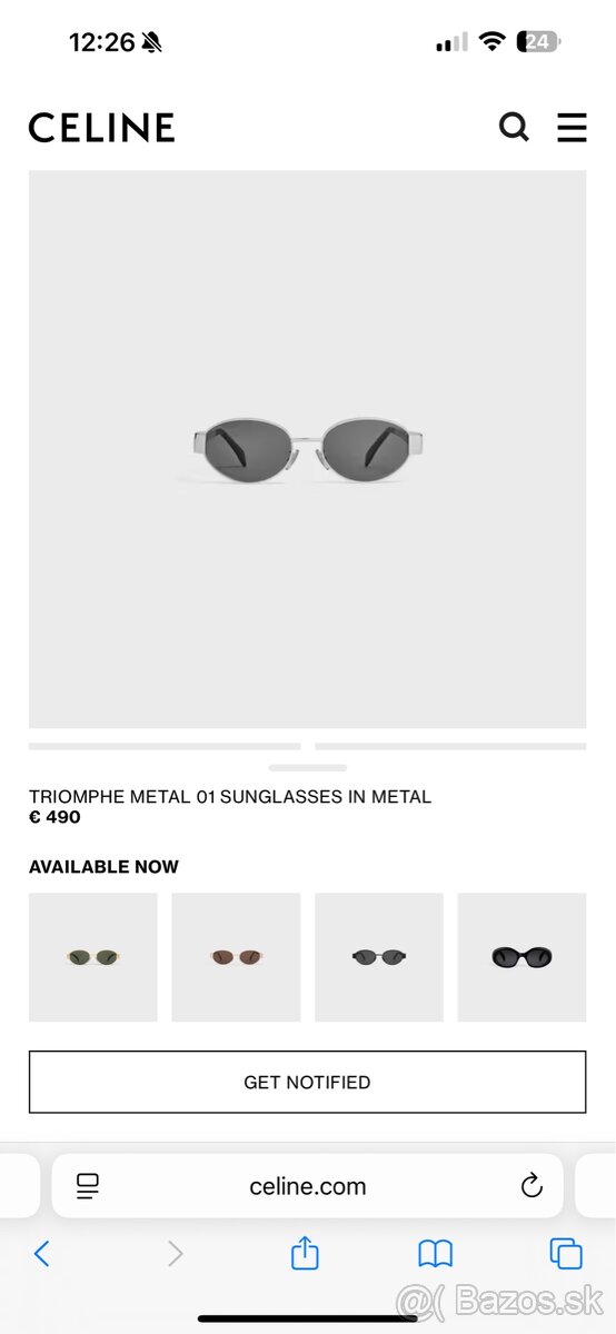 Slnečné okuliare Celine Triomphe s komplet balením + záruka - 2