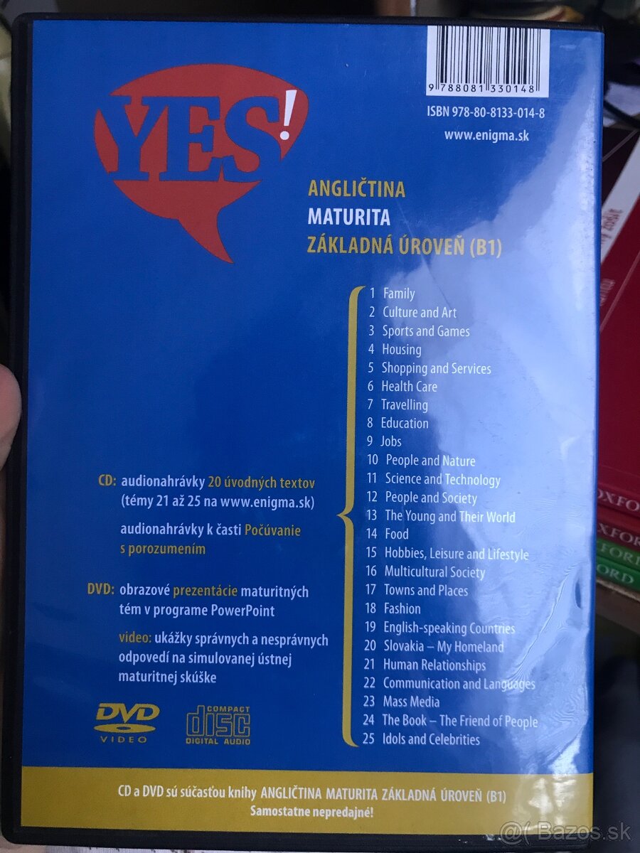 CD a DVD YES Anglicky jazyk audio-video k vcičebnici - 2