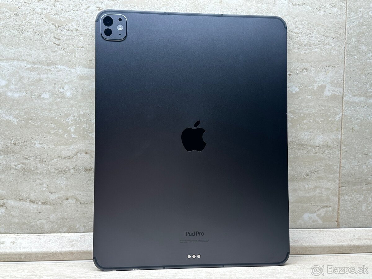 iPad Pro 13 256GB Wi-Fi + Cellular Space Black, 100% batéria - 2