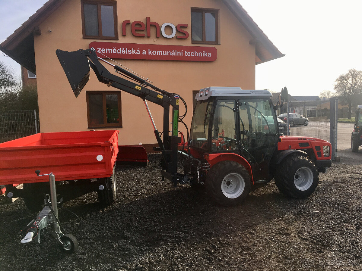 Vlečka za traktor nebo malotraktor, nájazdová brzda - 2 tuny - 2