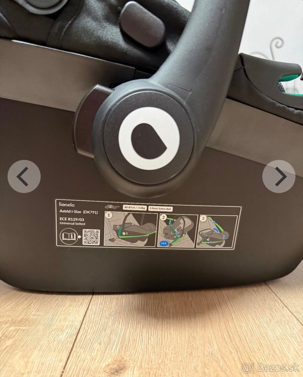 Autosedačka (vajíčko) Lionelo astrid i-size+ Isofix - 2