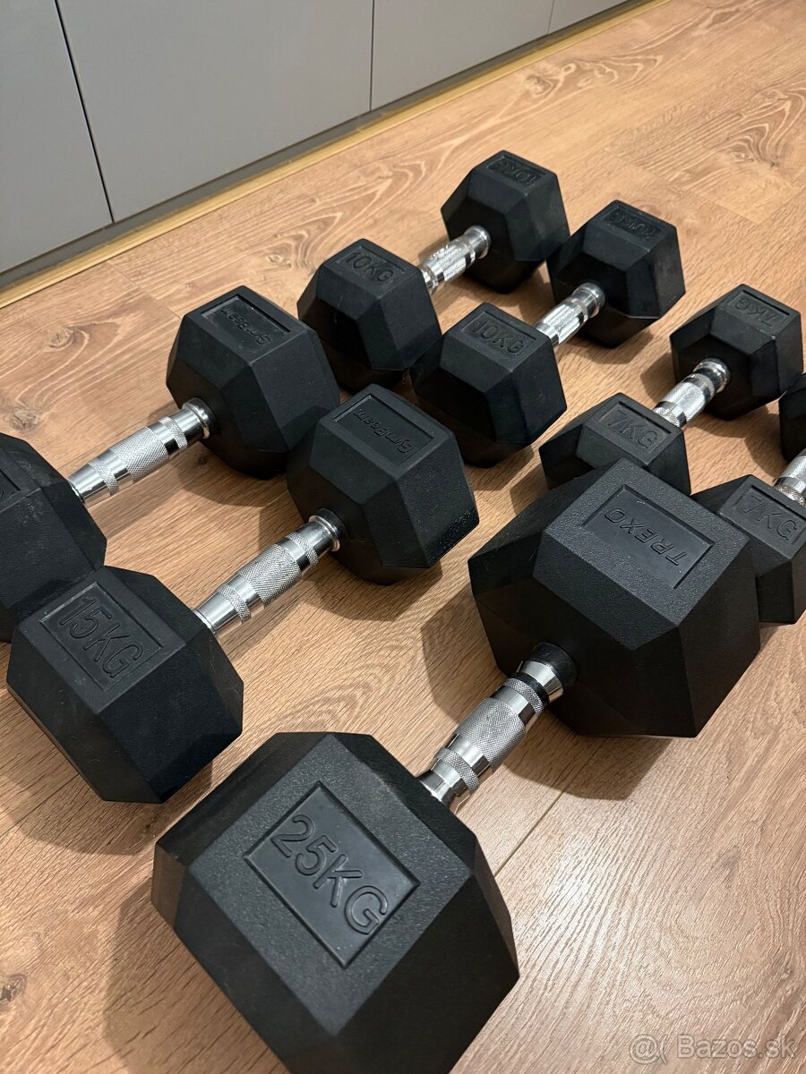 Predám hexagónové činky jednoručky - 2