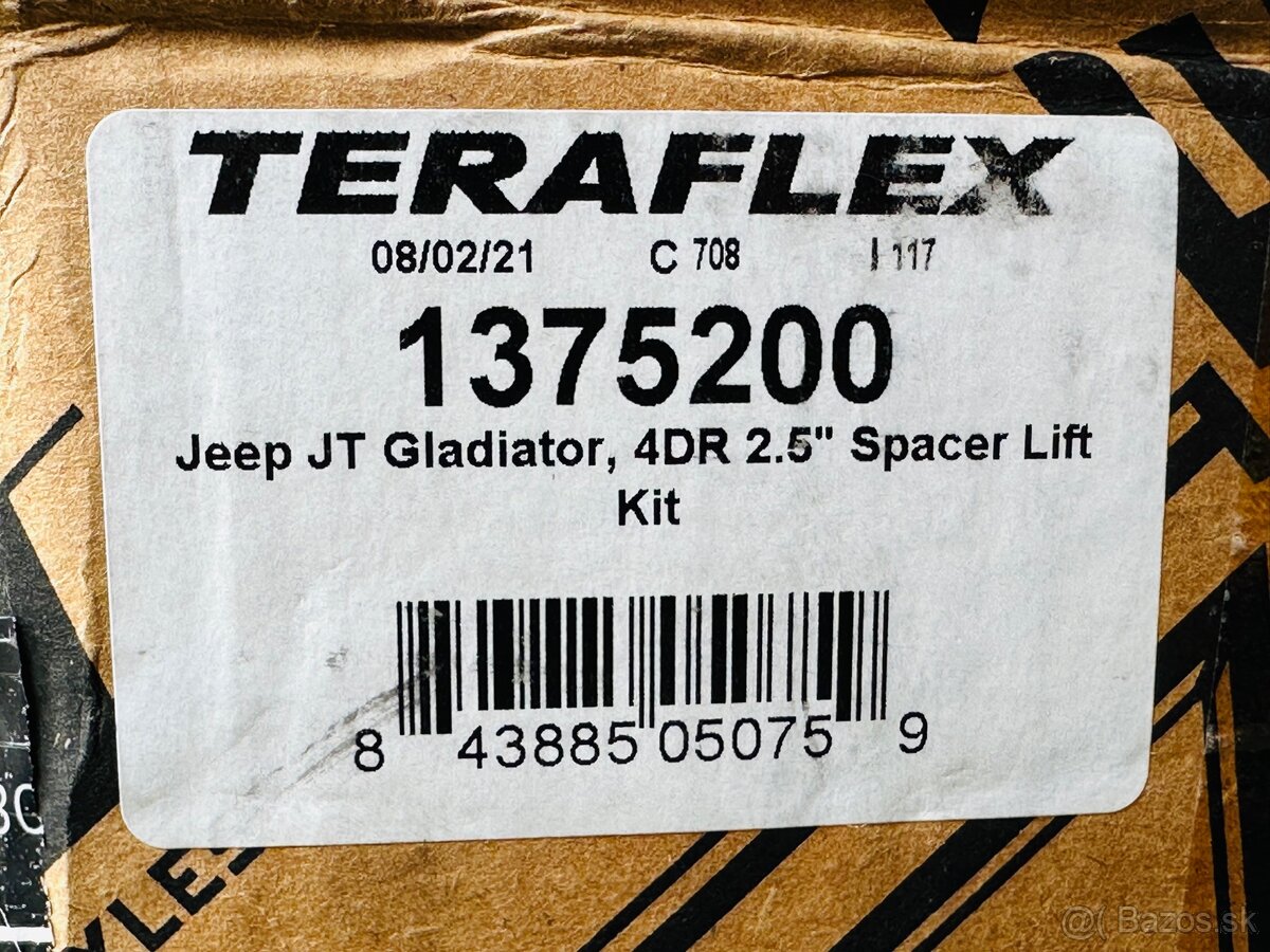 Teraflex: JT: 2.5" Performance Spacer Lift Kit - 2