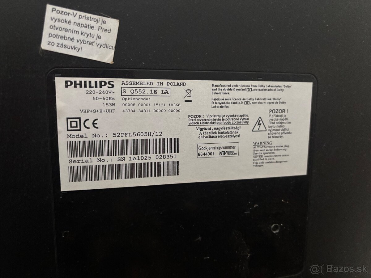Televízor Philips 52PFL5605H/12 - 2
