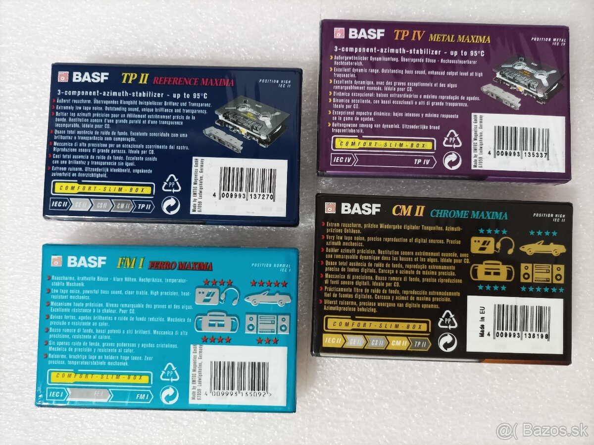 Sada BASF MAXIMA - FERRO, CHROME, REFERENCE, METAL ; 4ks MC - 2