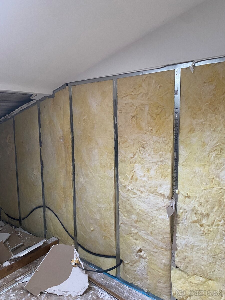 Minerálna vlna ISOWER TF PROFI 10 cm a KNAUF unifit 100mm - 2