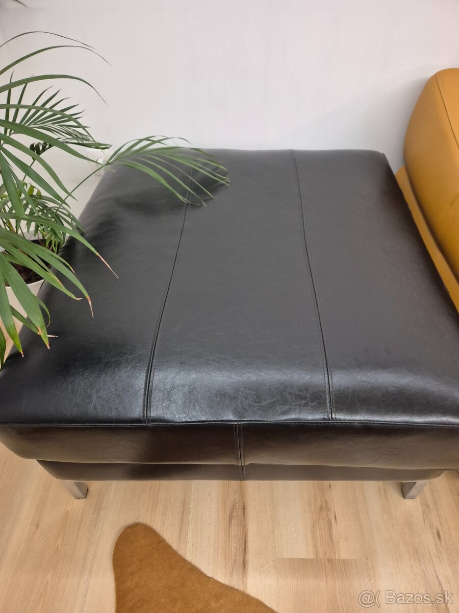 Kožená taburetka/ sedačka - 2