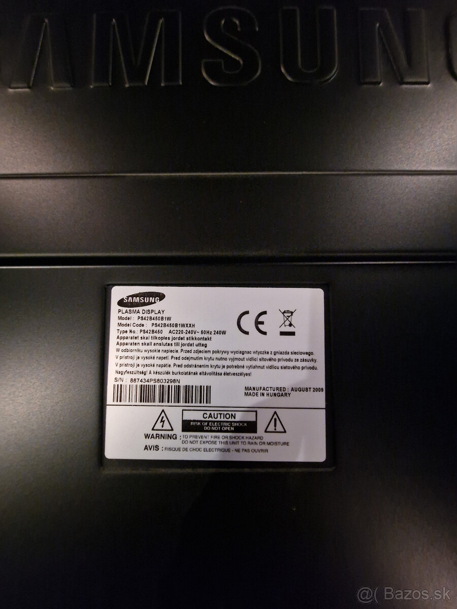 Samsung 42 palcov uhlopriečka 107cm - 2