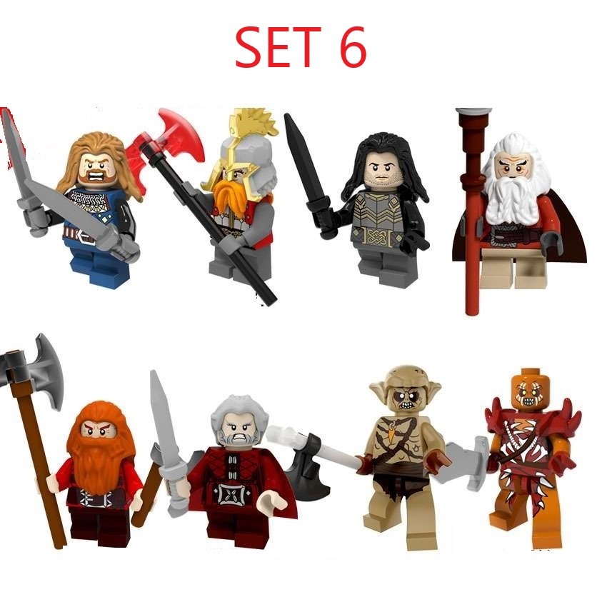 Figúrky pán prsteňov 2 (8ks) - typ lego, nové - 2