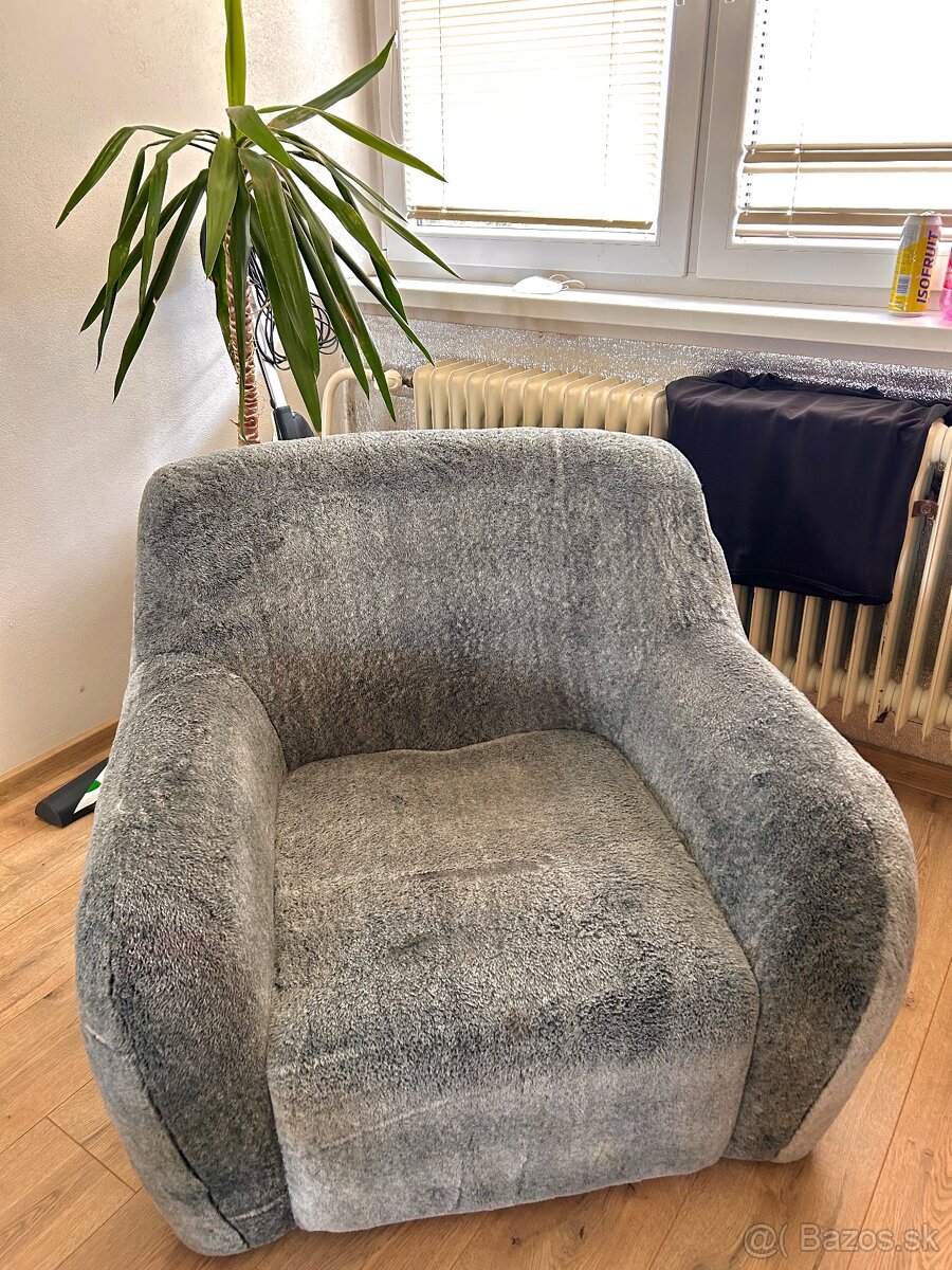 Moderné plush kreslo - 2
