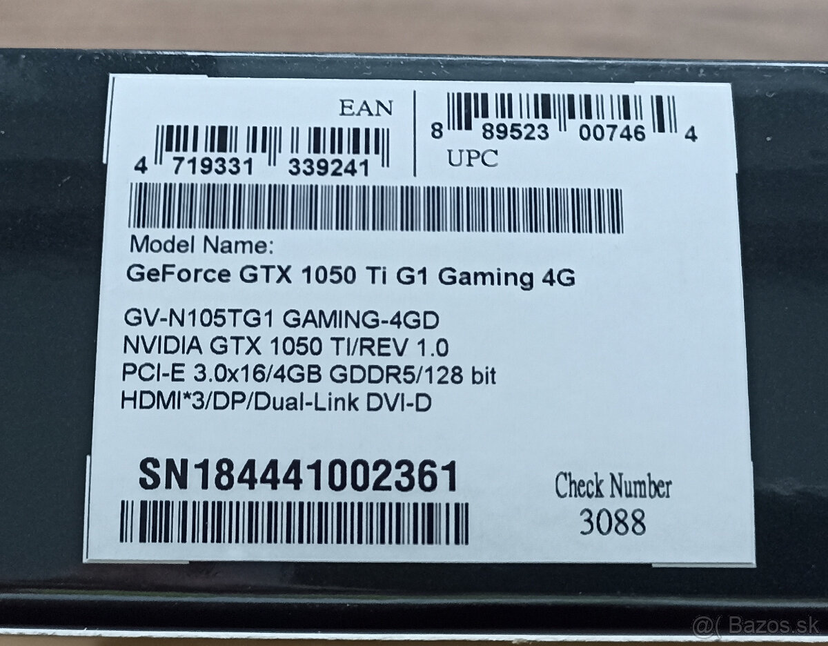 Funkčná grafická karta Geforce GTX 1050Ti - 2