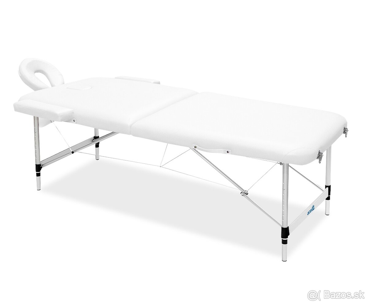 masážne lehátko hliníkové skladacie, nosnosť 250kg - 2