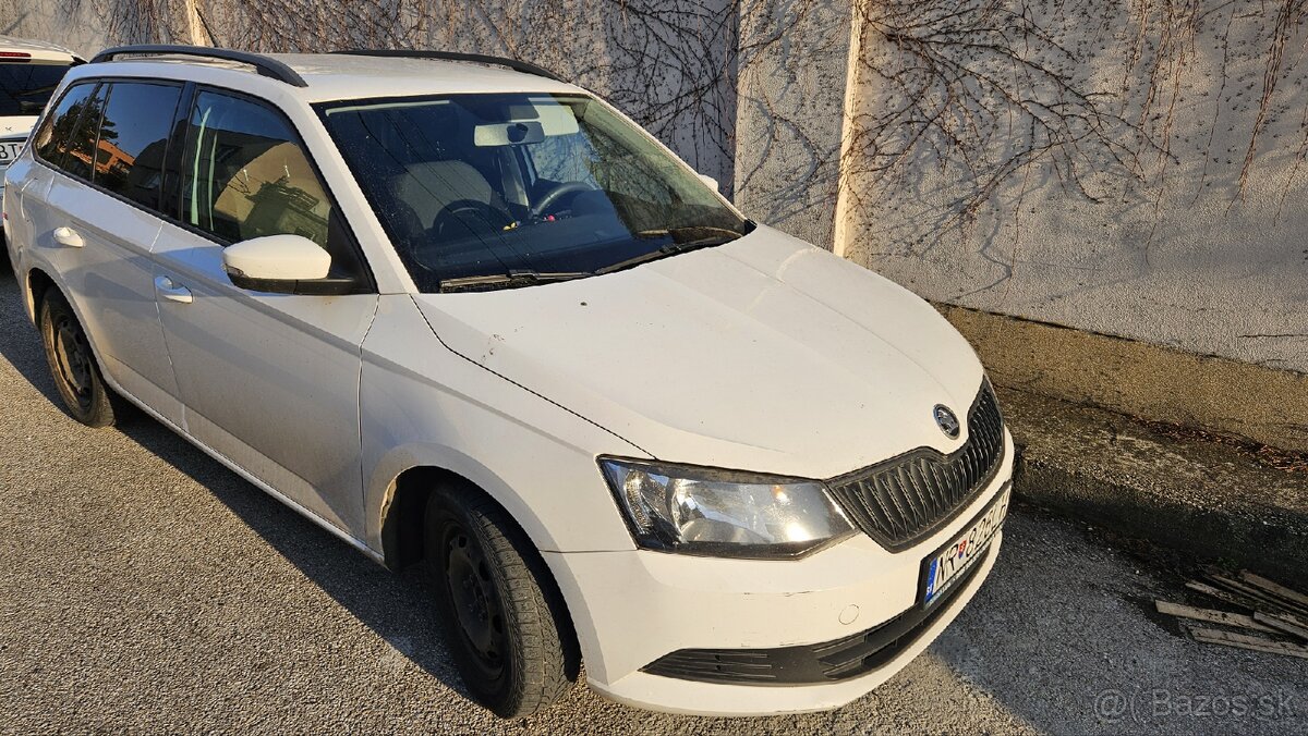 Skoda fabia combi, 66Kw, 2015 biela NOVA STK - 2
