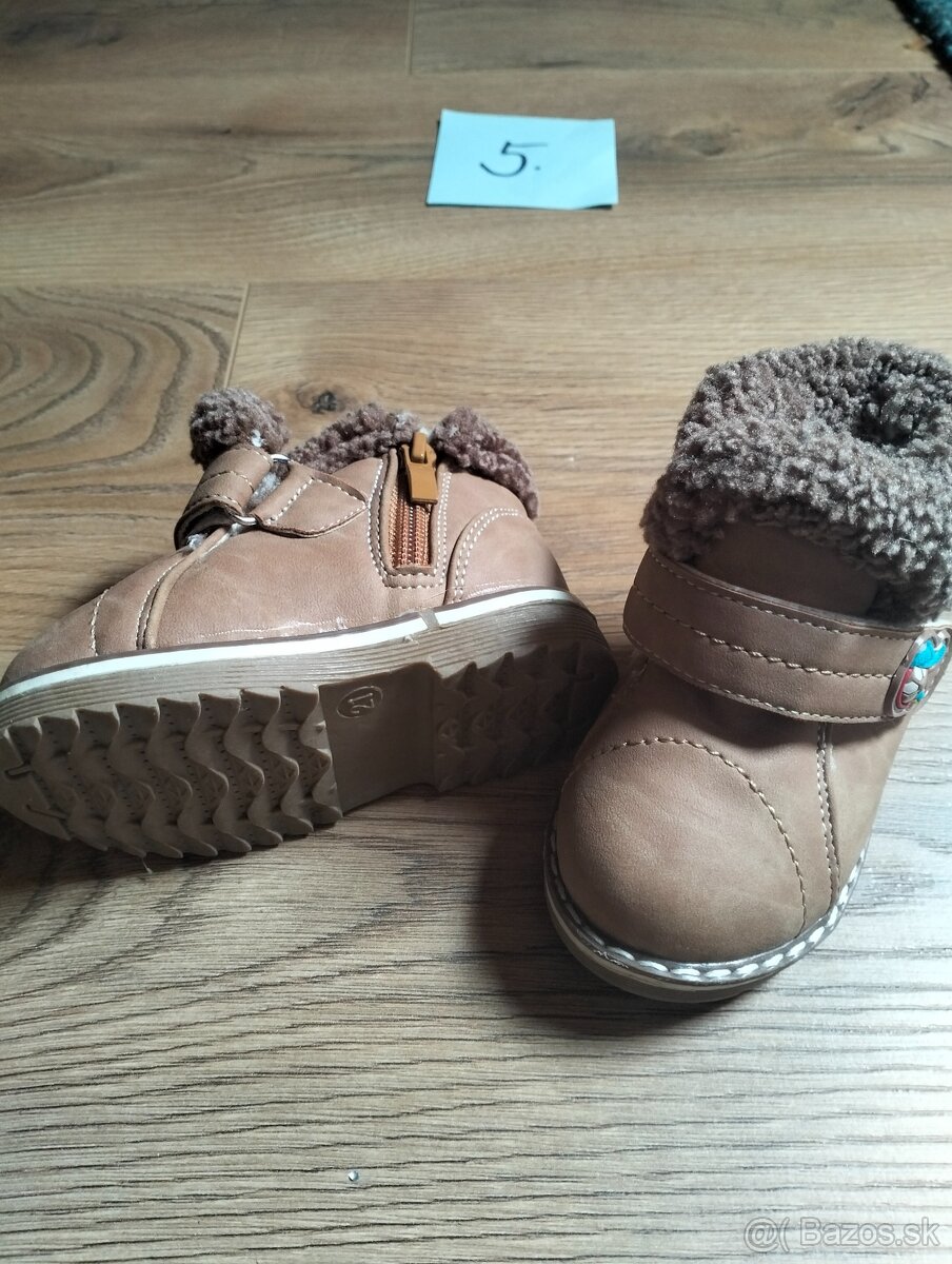 Zimné detské topánočky č. 21 - 2