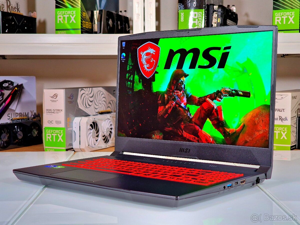 Herný notebook MSI KATANA | RTX 3070 8GB | I7-11800 | ZÁRUKA - 2