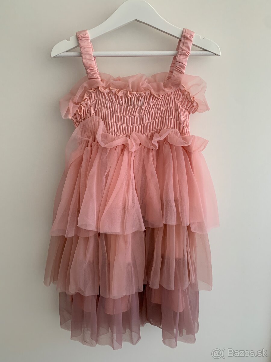 Detské šaty zn. DOLLY by Le Petit Tom veľ. Medium 6-8 rokov - 2