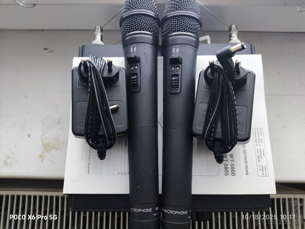 Predám súpravu 2x bezdrôtový MIC - 2