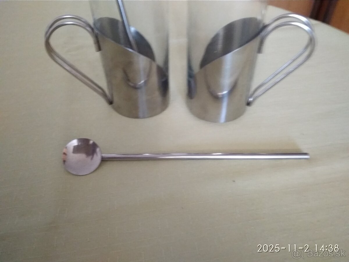 2x sklenice na teplé nápoje - 2