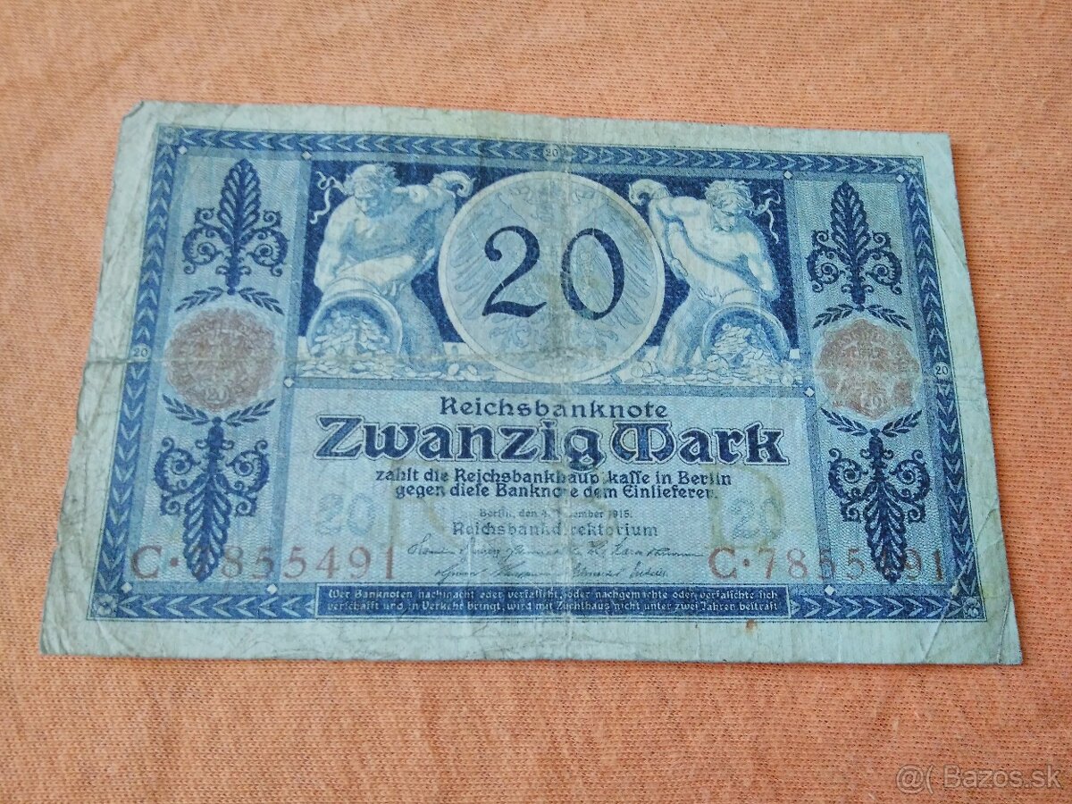 Bankovky - Nemecko C - 2