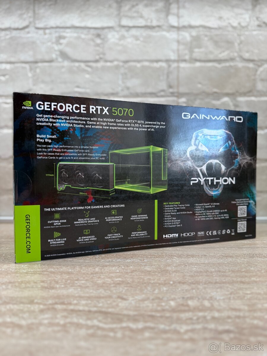 GAINWARD GeForce RTX 5070 Python III 12G - 2