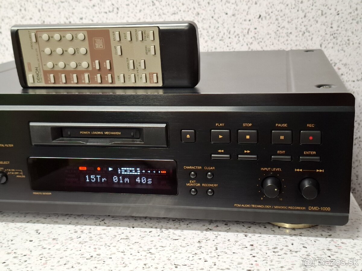 DENON DMD-1000 》MINIDISC + dialkové ovladanie - 2