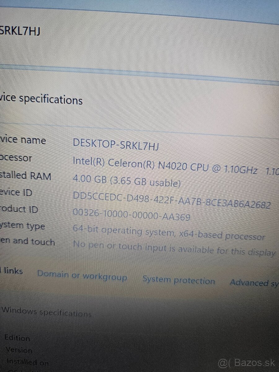 Lenovo IdeaPad 1 14IGL7 / intel / 4GB RAM / 128GB SSD - 2