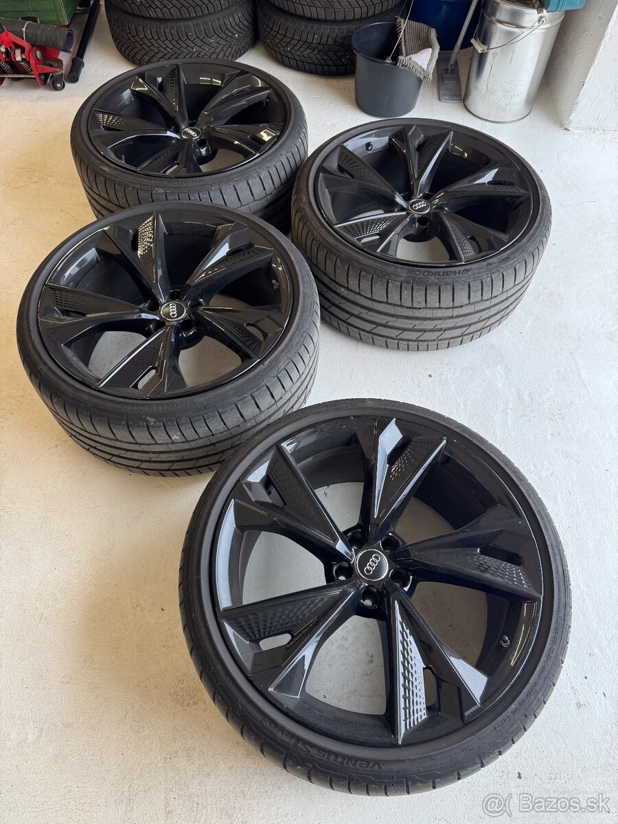 Originál Audi RS6 C8 22” disky + letné pneu Hankook - 2