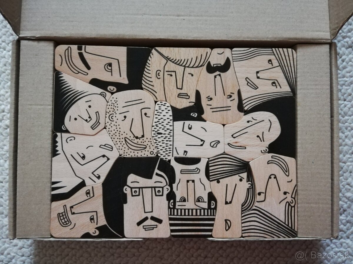 Drevené puzzle, skladačka, hlavolam - 2