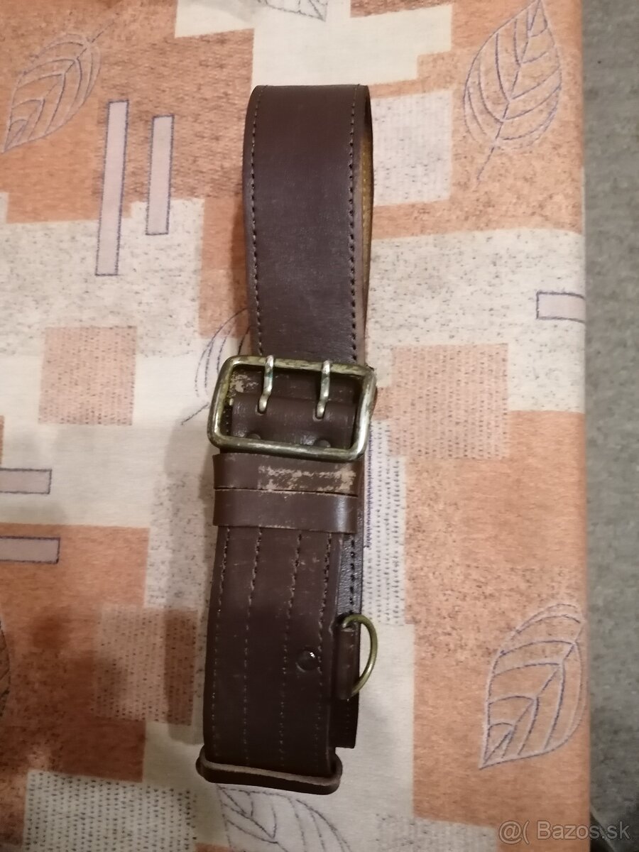 Kožený vojensky opasok - 2