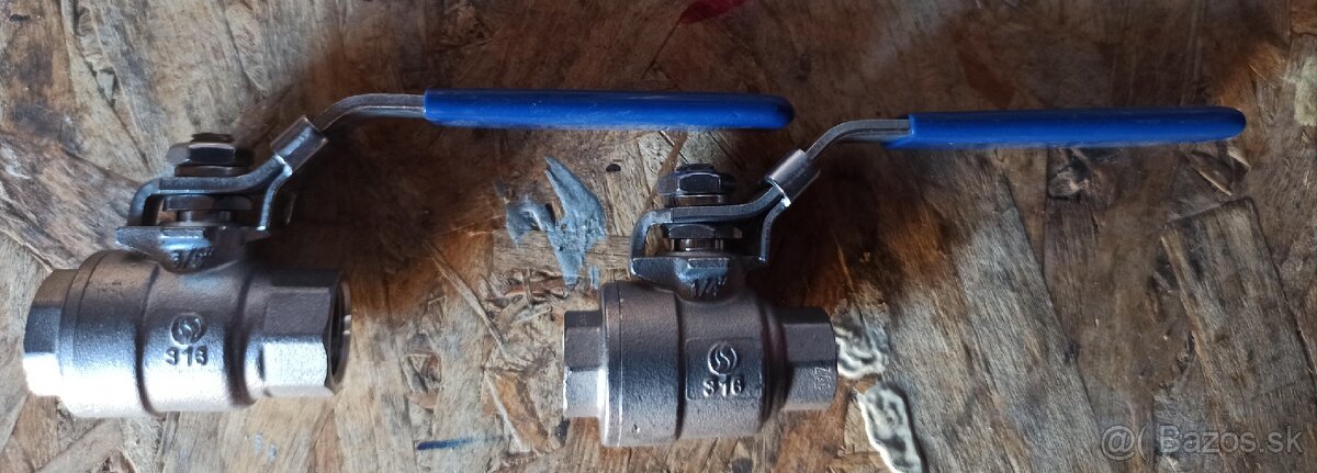 Nerezové ventily guľové - 2