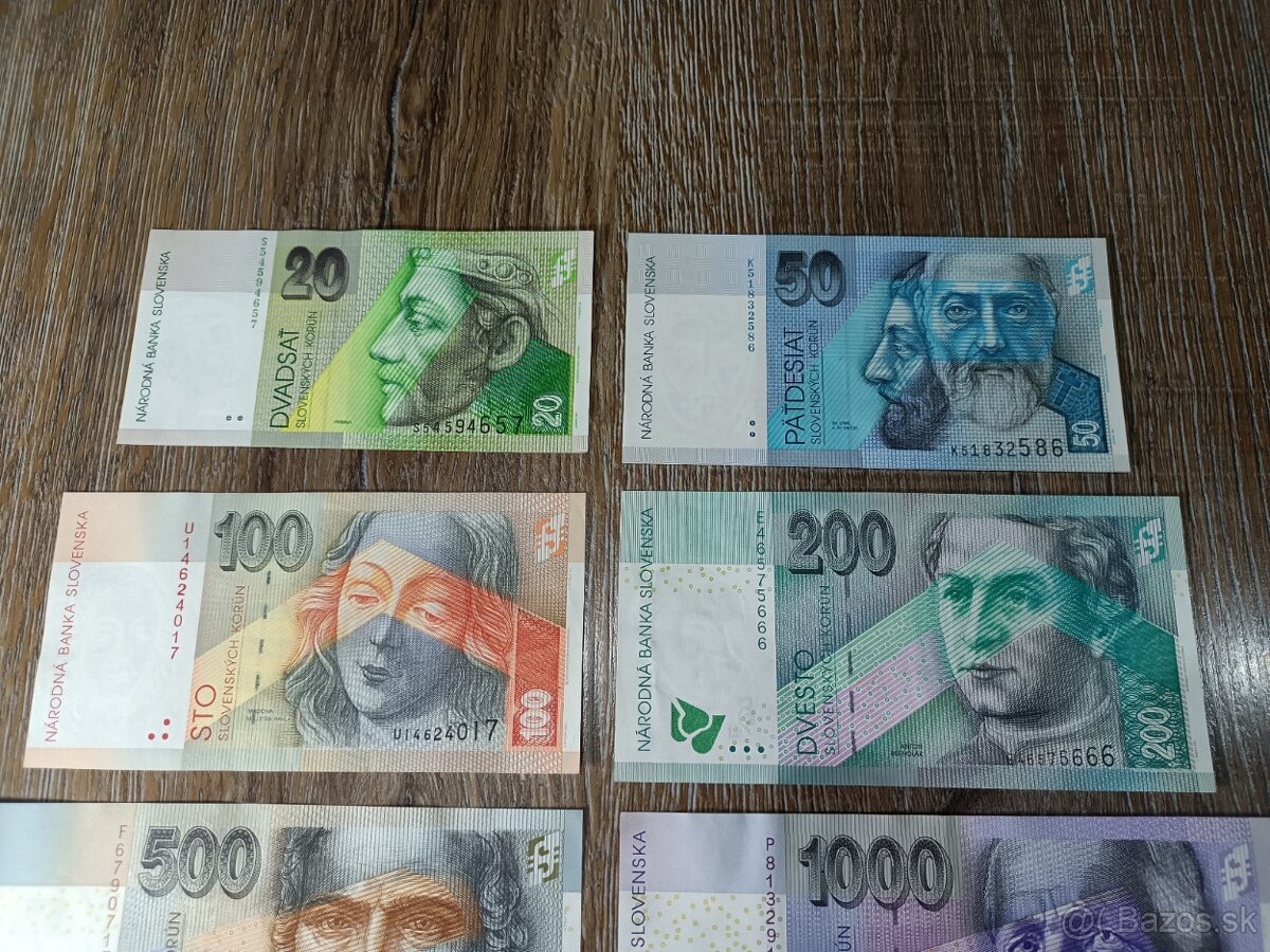 Sada Slevenských bankoviek - 2