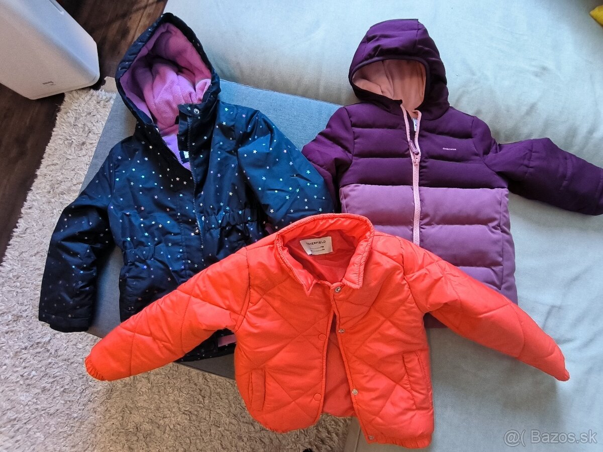 Dievčenské bundy/kabáty veľkosť 116 - 2
