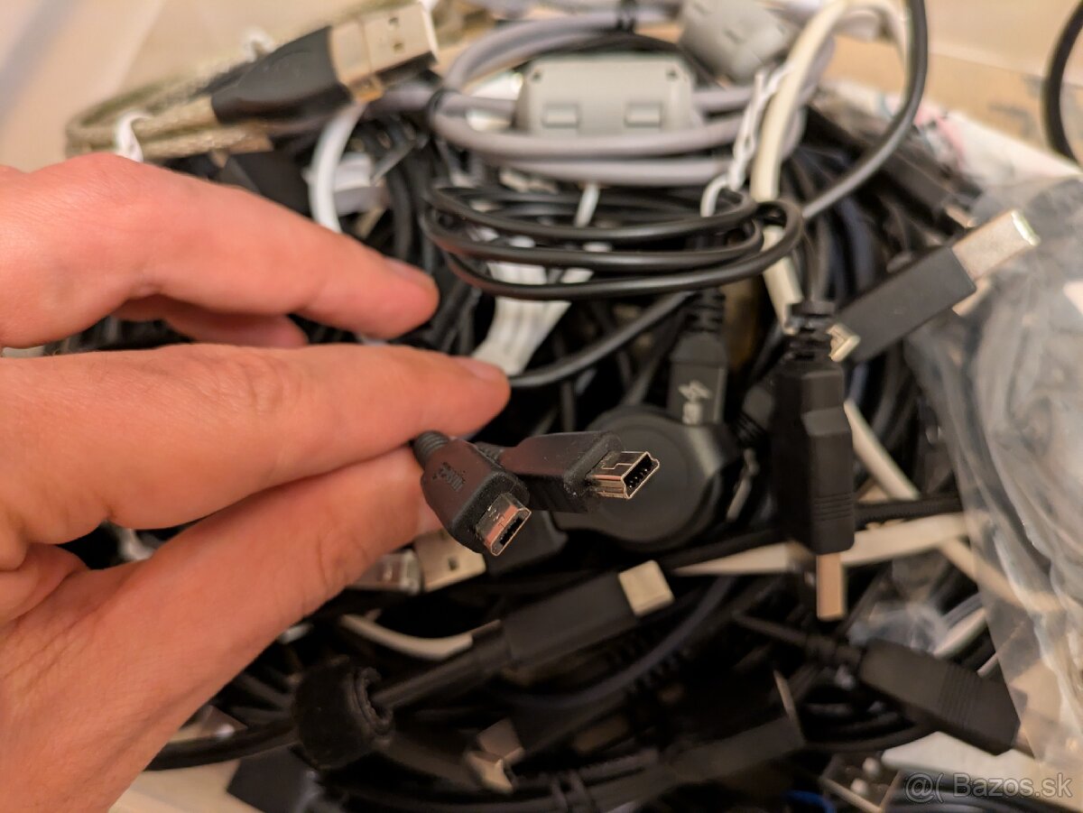 USB káble rôzne typy - 2