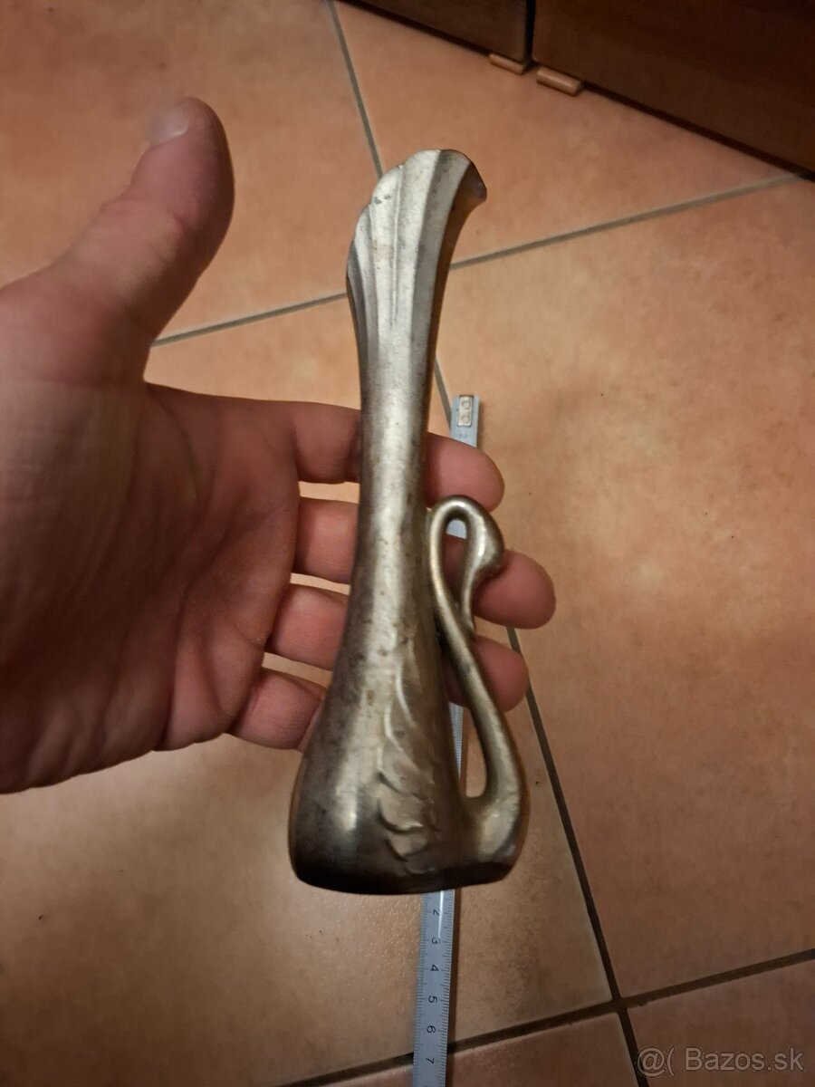 Vintage váza s labuťou - 2